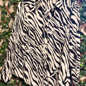 Karen Millen Animal Print Blouse